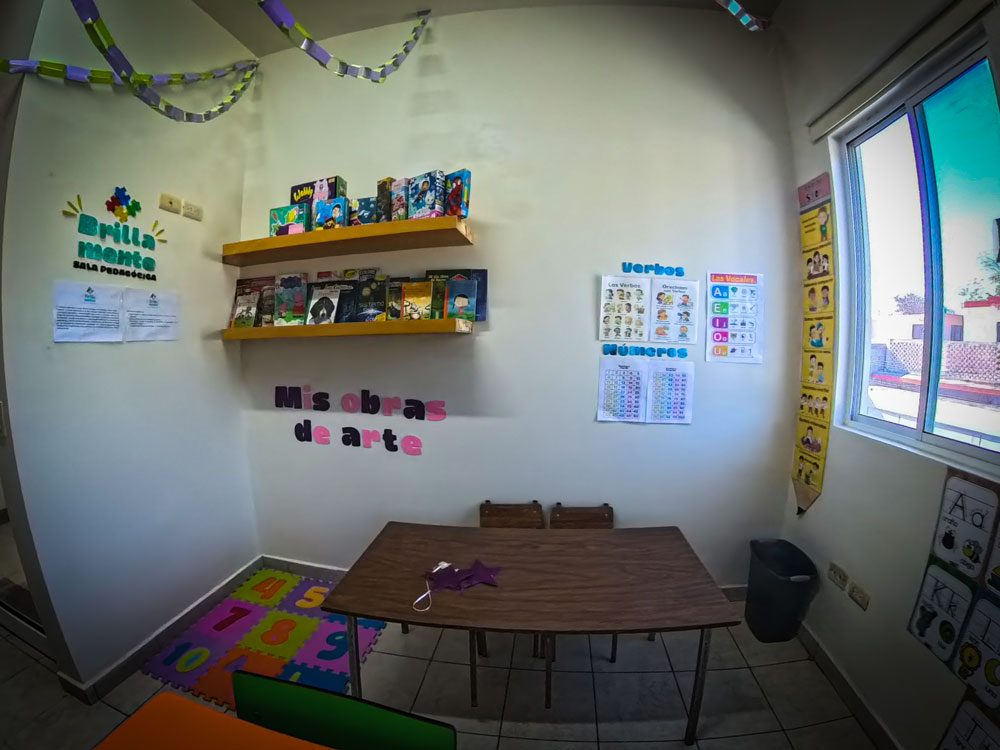 Área de trabajo de la sala pedagógica Brilla mi mente
